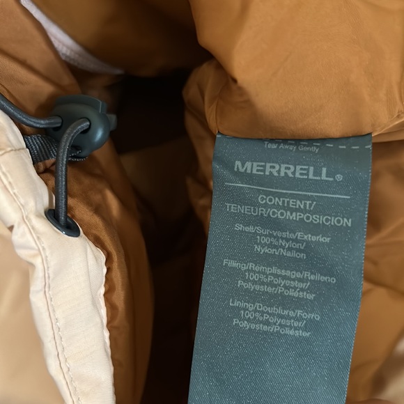 Merrell Women’s Fallon 4.0 Colorblock Hooded Insulated Rain Zip Jacket size L - Picture 13 of 14